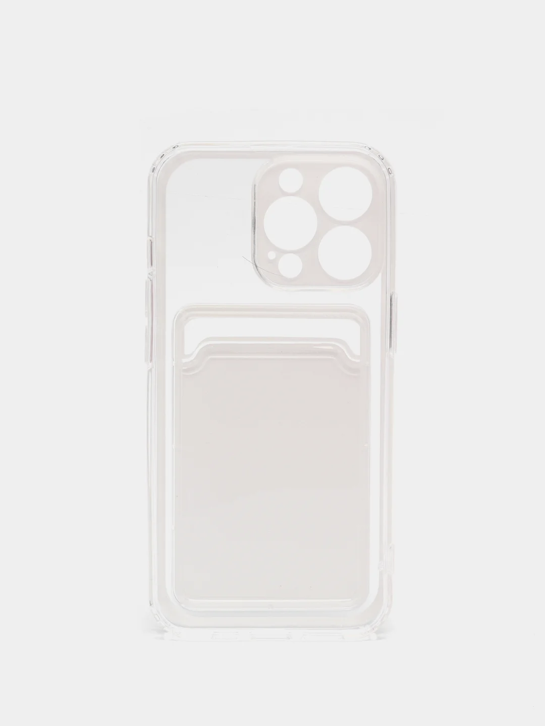 Белый чехол для iPhone 11, 12, 13, Pro, Max, 7, 8, Plus, с карманом для карт
