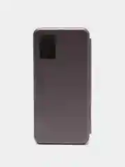 Серебряный чехол книжка Samsung Galaxy A03S с функцией подставки