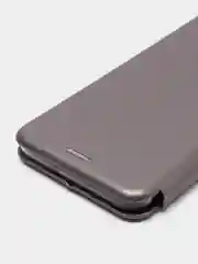 Серебряный чехол книжка Samsung Galaxy A03S с функцией подставки