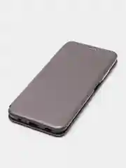Серебряный чехол книжка Samsung Galaxy A03S с функцией подставки