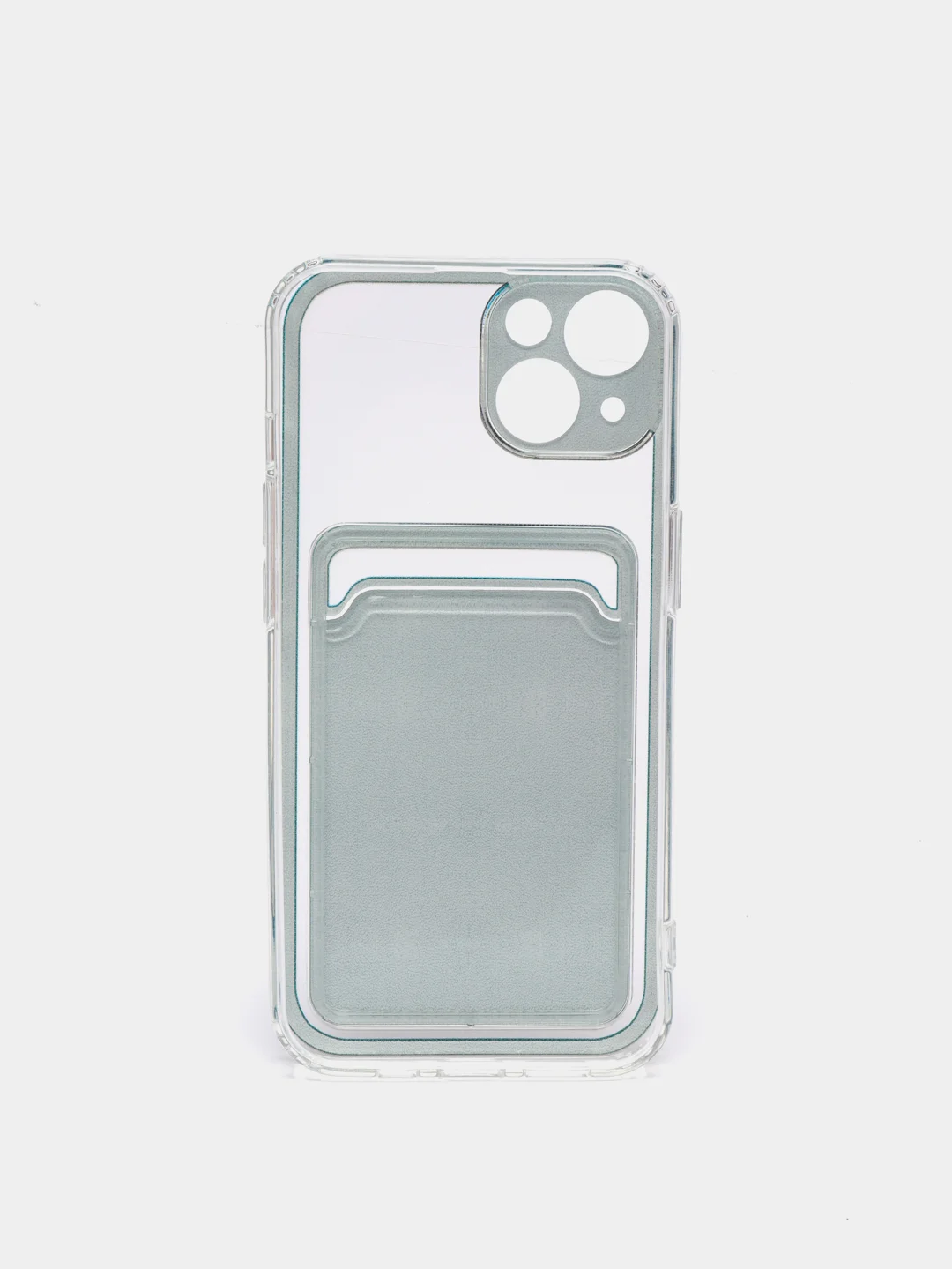 Тёмно-зелёный чехол для iPhone 11, 12, 13, Pro, Max, 7, 8, Plus, с карманом для карт