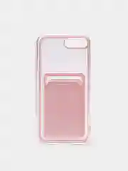 Красный чехол для iPhone 11, 12, 13, Pro, Max, 7, 8, Plus, с карманом для карт