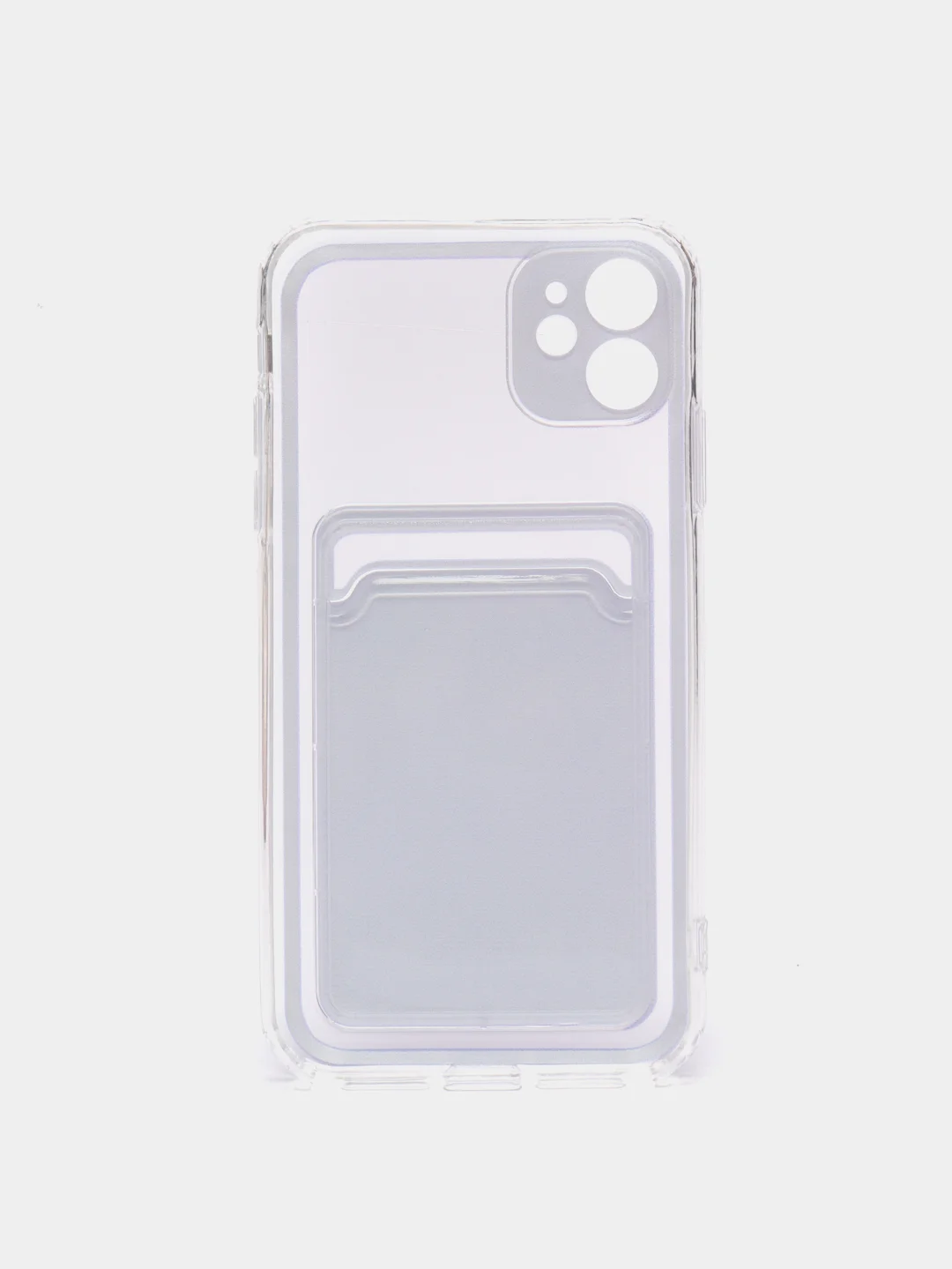 Лавандовый чехол для iPhone 11, 12, 13, Pro, Max, 7, 8, Plus, с карманом для карт