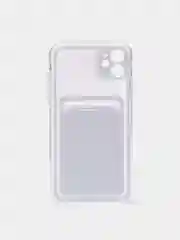 Лавандовый чехол для iPhone 11, 12, 13, Pro, Max, 7, 8, Plus, с карманом для карт