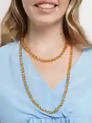 Манго бусы из чешского стекла
