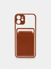 Белый чехол для iPhone 11, 12, 13, Pro, Max, 7, 8, Plus, с карманом для карт
