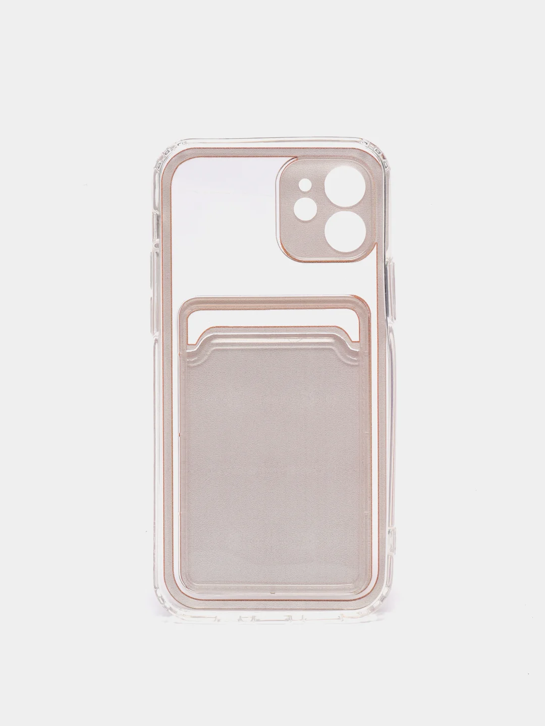 Белый чехол для iPhone 11, 12, 13, Pro, Max, 7, 8, Plus, с карманом для карт