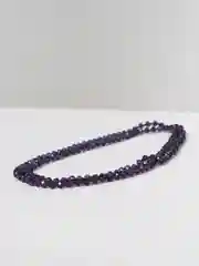 Фиолетовый бусы из чешского стекла