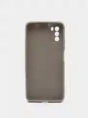 Серый чехол накладка для Xiaomi Poco M3 силиконовый матовый однотонный
