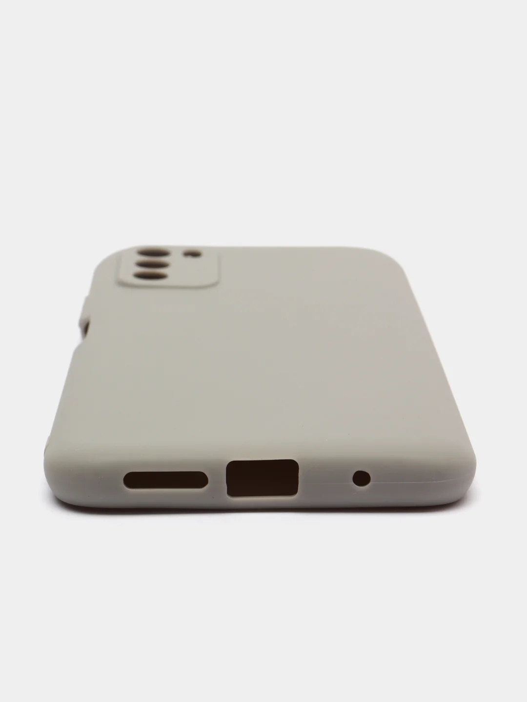 Серый чехол накладка для Xiaomi Poco M3 силиконовый матовый однотонный