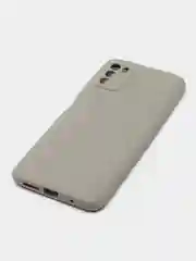 Серый чехол накладка для Xiaomi Poco M3 силиконовый матовый однотонный