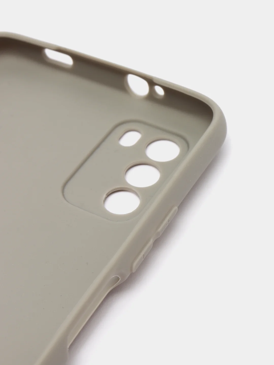 Серый чехол накладка для Xiaomi Poco M3 силиконовый матовый однотонный