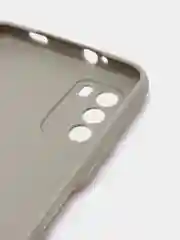 Серый чехол накладка для Xiaomi Poco M3 силиконовый матовый однотонный