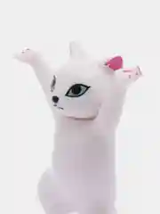 Белый декоративная подставка "котик"