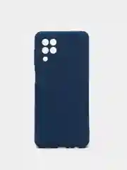 Темно-синий чехол для Samsung A22 M32 Xiaomi Redmi 9T с подложкой из микрофибры и защитой для камеры