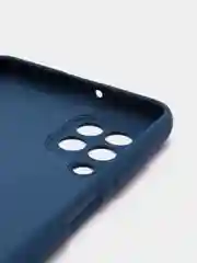 Темно-синий чехол для Samsung A22 M32 Xiaomi Redmi 9T с подложкой из микрофибры и защитой для камеры