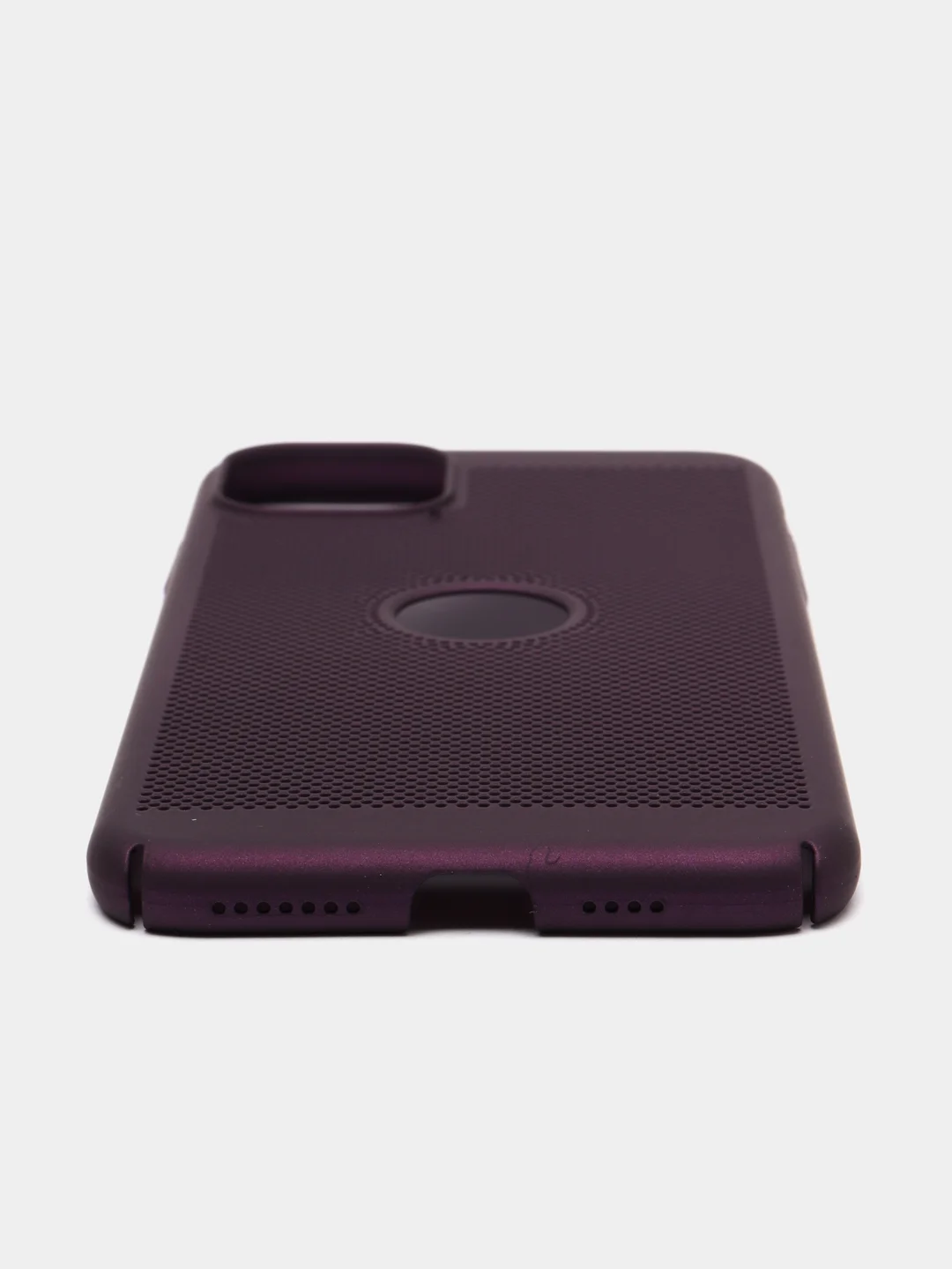 Фиолетовый чехол ультратонкий с перфорацией для Айфон iPhone 11, iPhone 11 Pro, iPhone 11 Pro Max
