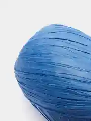 Синий рафия бумажная, 30 м