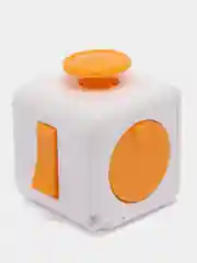 Желтый кубик-антистресс Fidget Cube (фиджет куб) игрушка развивающая, тактильная, сенсорная