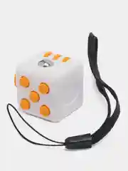 Желтый кубик-антистресс Fidget Cube (фиджет куб) игрушка развивающая, тактильная, сенсорная