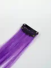 Фиолетовый пряди на заколке "Двухцветные"
