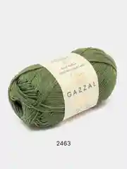 Тёмно-зелёный пряжа Gazzal Giza 100% Мерсеризованный хлопок 50г 125м