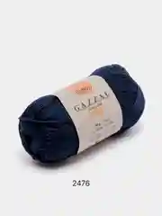 Темно-синий пряжа Gazzal Giza 100% Мерсеризованный хлопок 50г 125м