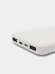 Белый внешний аккумулятор Borofone BJ3 10000 mAh (2xUSB, Micro-USB, Type-C)