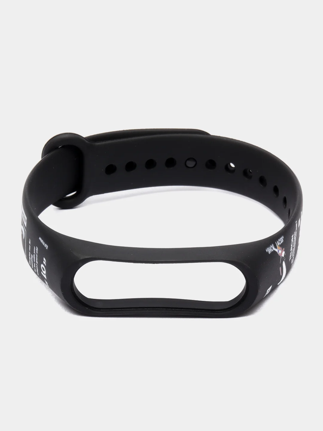 Небесно-голубой ремешок для фитнес браслета Mi Band 3/Mi Band 4, с рисунками