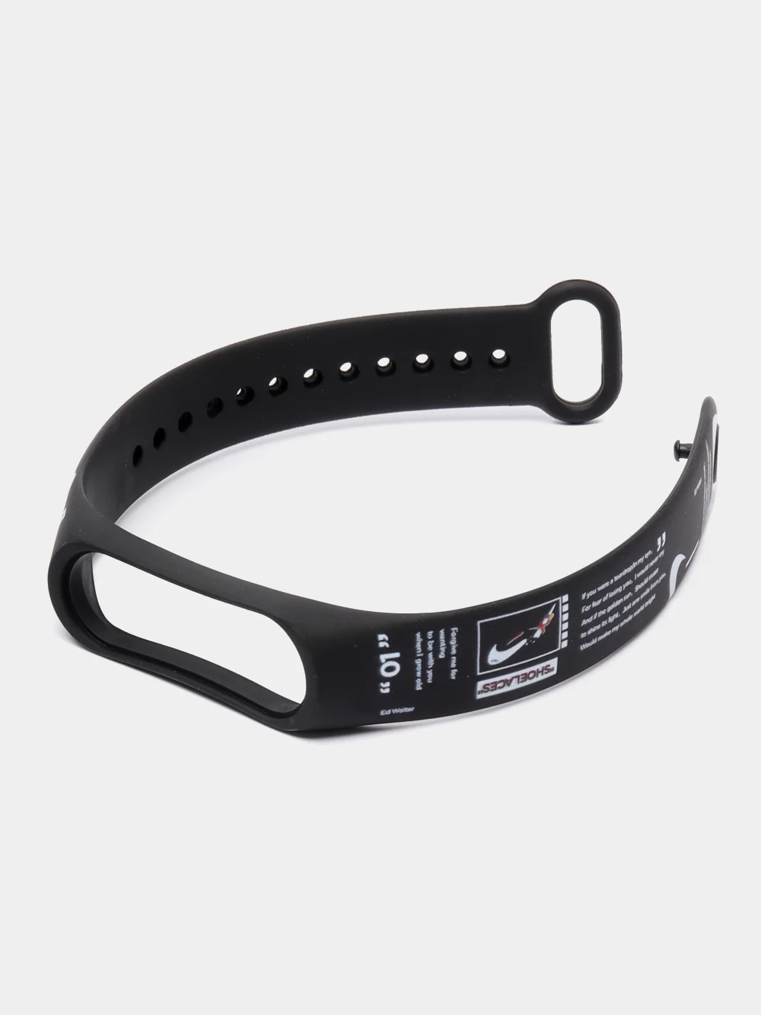 Небесно-голубой ремешок для фитнес браслета Mi Band 3/Mi Band 4, с рисунками