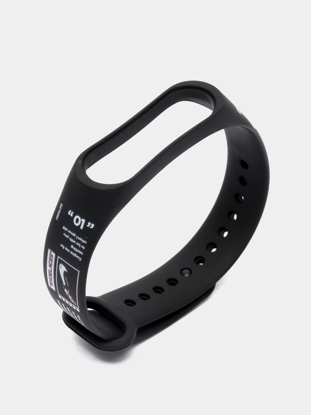 Небесно-голубой ремешок для фитнес браслета Mi Band 3/Mi Band 4, с рисунками