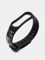 Небесно-голубой ремешок для фитнес браслета Mi Band 3/Mi Band 4, с рисунками