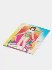 Золотой книга-вырезалка в плотной картонной обложке 16 х 21 см, 12 офсетных стр