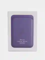 Сиреневый кошелёк для карт на магните MagSafe Leather Wallet