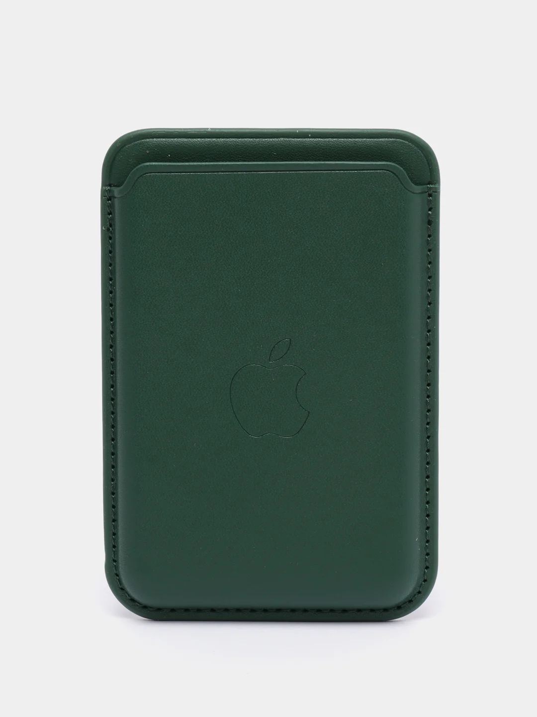 Зеленый кошелёк для карт на магните MagSafe Leather Wallet