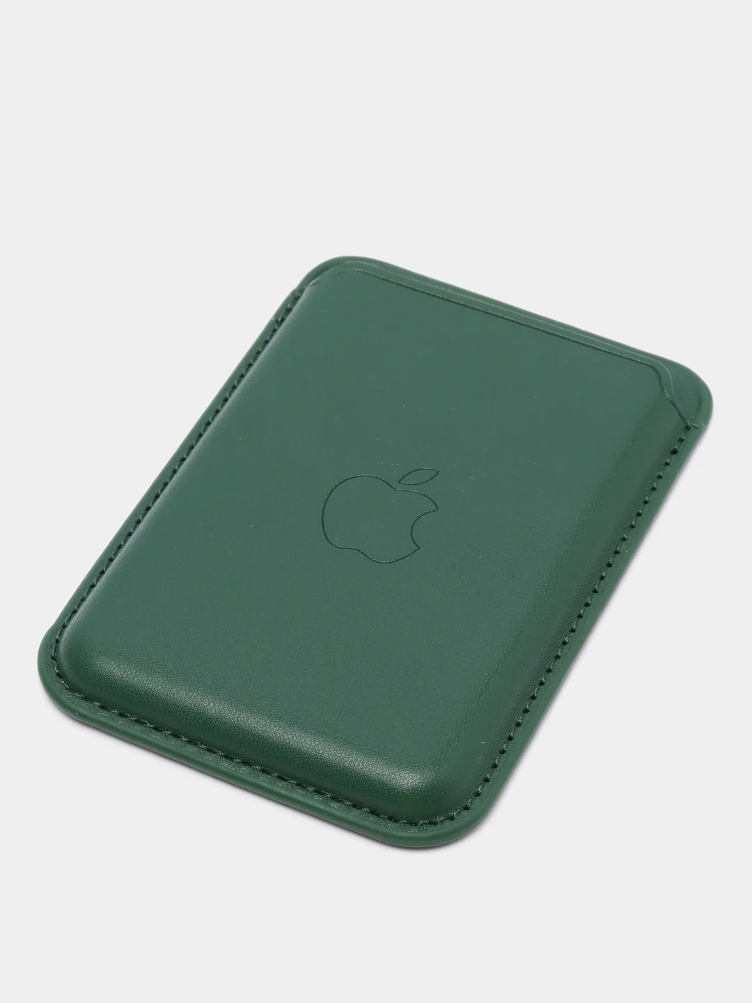 Зеленый кошелёк для карт на магните MagSafe Leather Wallet