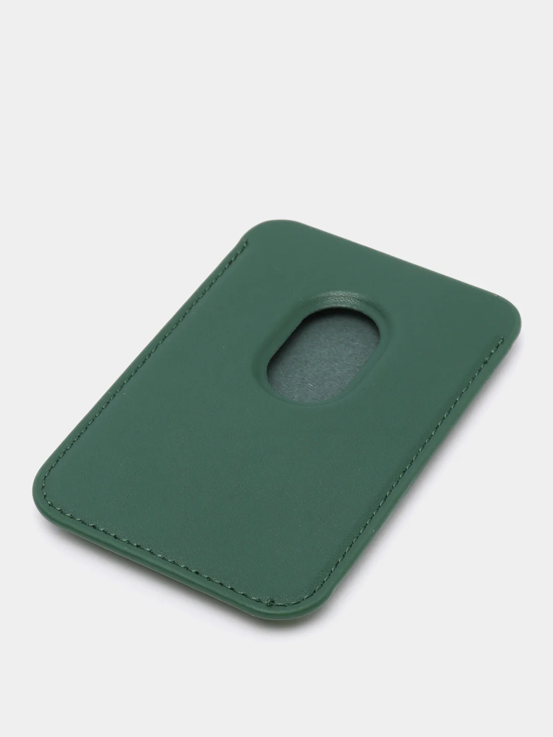 Зеленый кошелёк для карт на магните MagSafe Leather Wallet