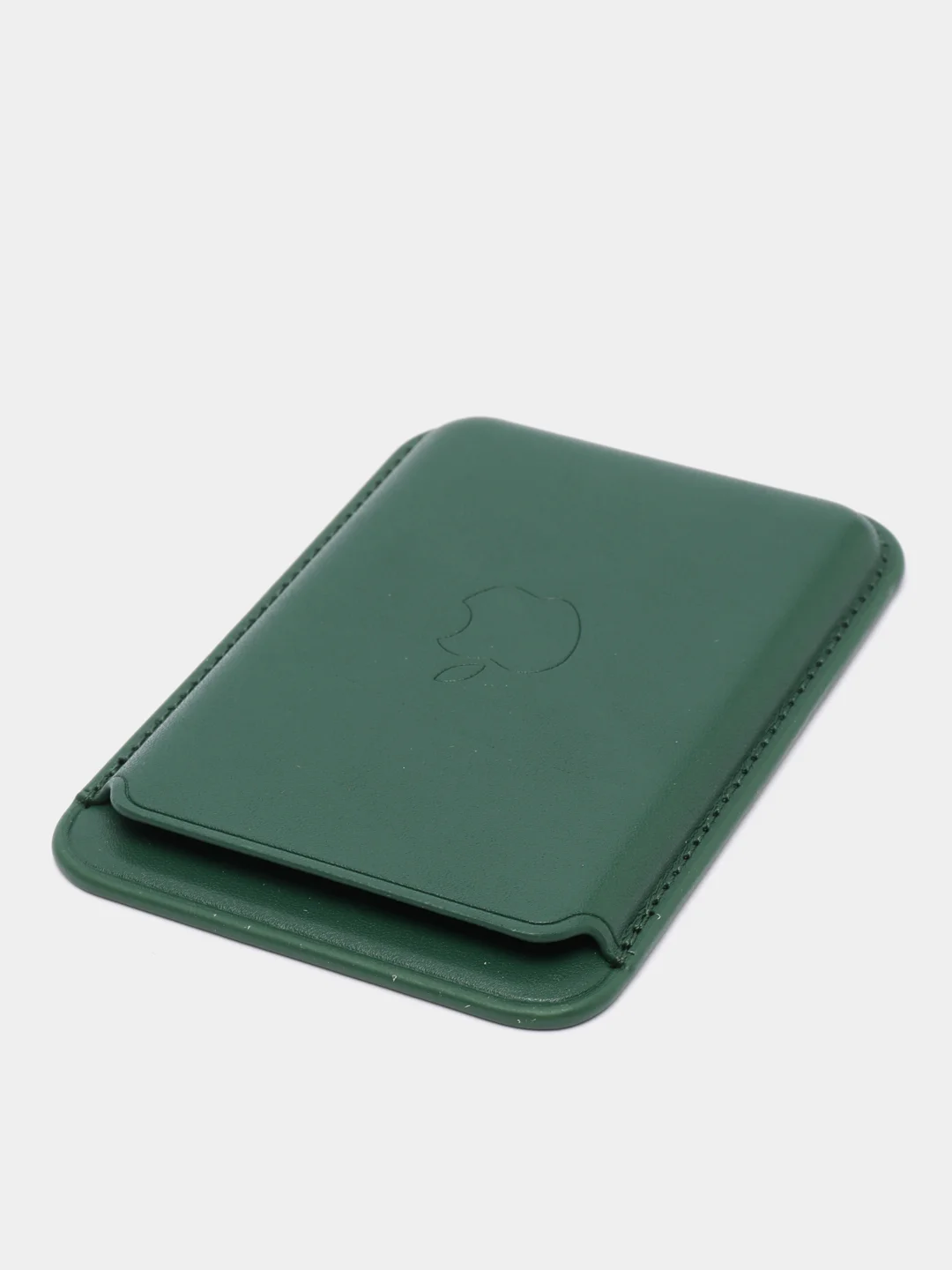 Зеленый кошелёк для карт на магните MagSafe Leather Wallet