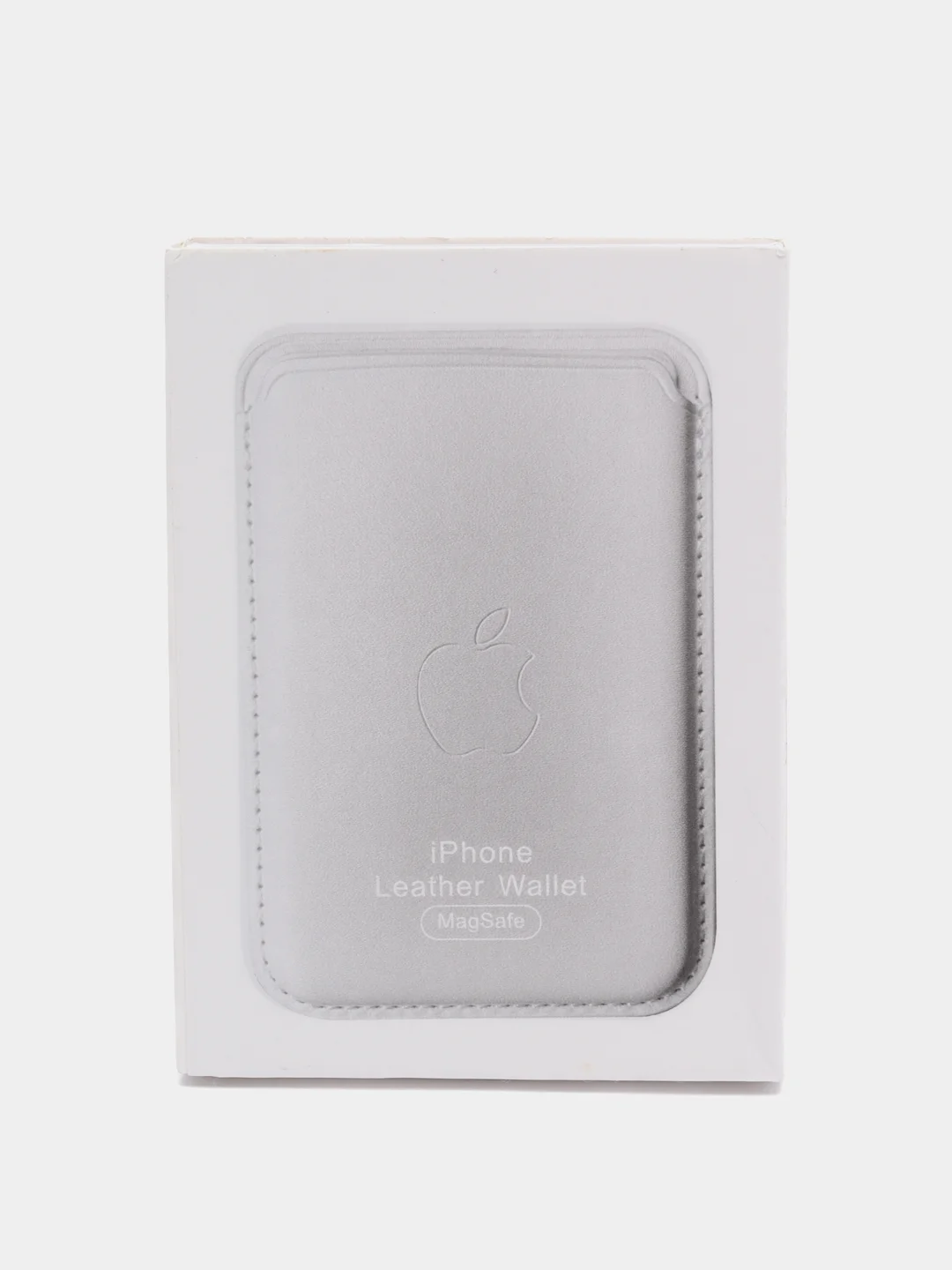 Белый кошелёк для карт на магните MagSafe Leather Wallet