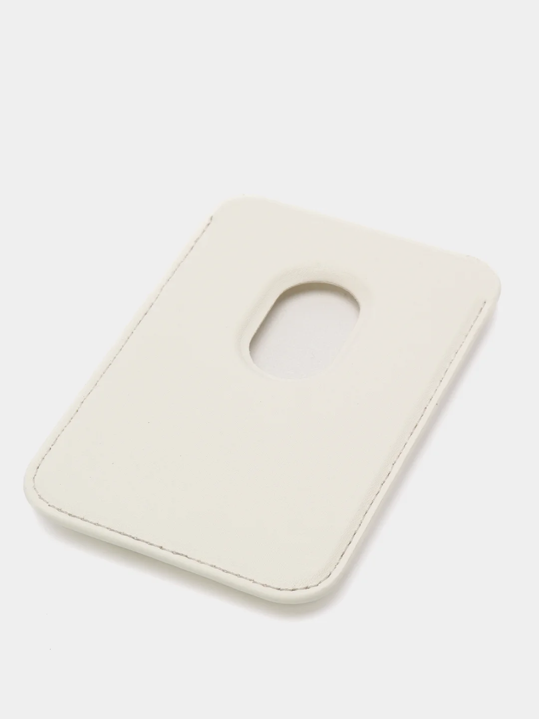 Белый кошелёк для карт на магните MagSafe Leather Wallet