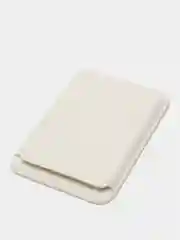 Белый кошелёк для карт на магните MagSafe Leather Wallet