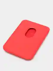 Красный кошелёк для карт на магните MagSafe Leather Wallet