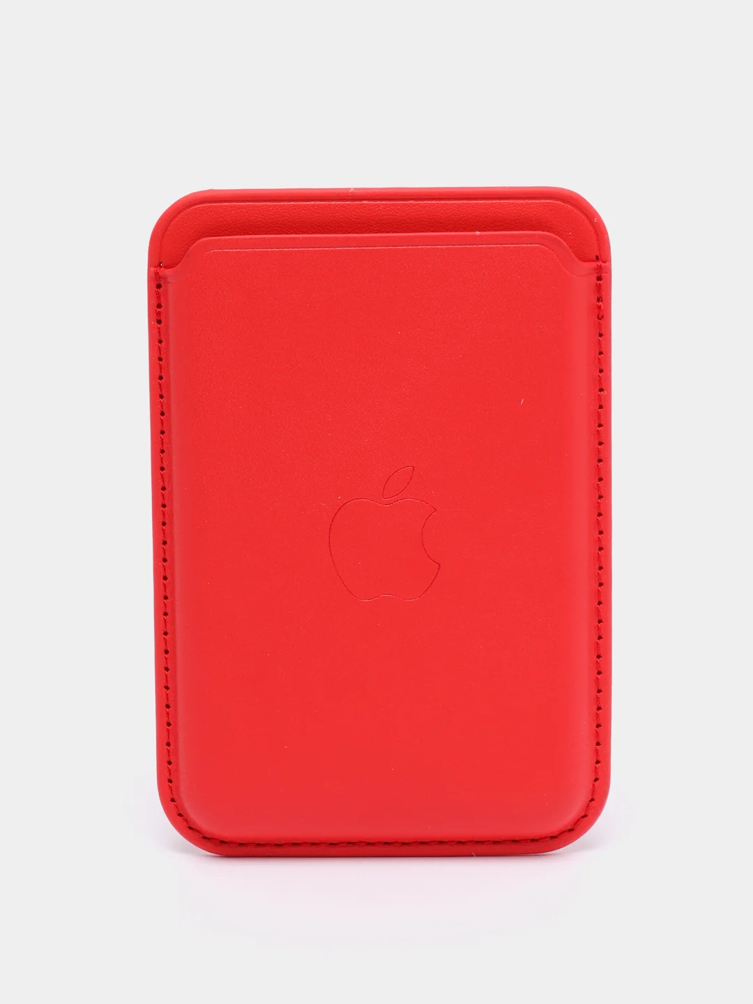 Красный кошелёк для карт на магните MagSafe Leather Wallet