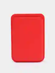 Красный кошелёк для карт на магните MagSafe Leather Wallet
