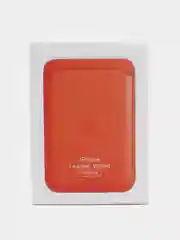 Красный кошелёк для карт на магните MagSafe Leather Wallet