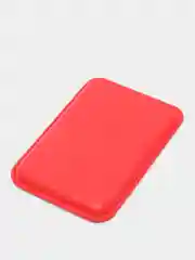 Красный кошелёк для карт на магните MagSafe Leather Wallet