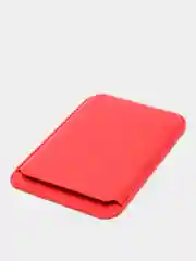Красный кошелёк для карт на магните MagSafe Leather Wallet