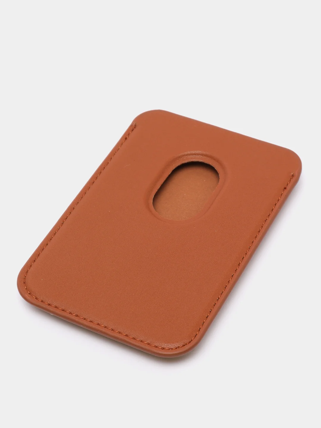Коричневый кошелёк для карт на магните MagSafe Leather Wallet