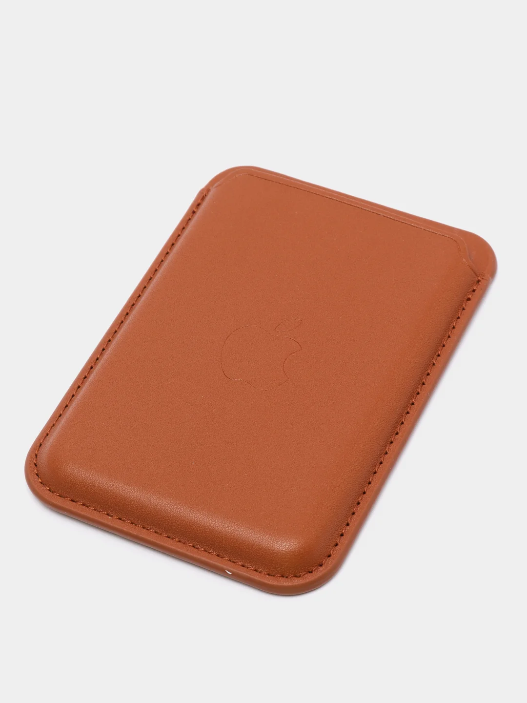 Коричневый кошелёк для карт на магните MagSafe Leather Wallet
