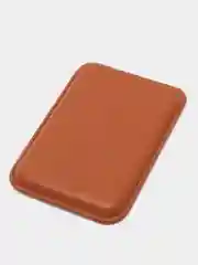 Коричневый кошелёк для карт на магните MagSafe Leather Wallet